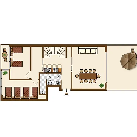 Large 145 Qm And 5 Bedrooms With Roof Terrace In Centrally Located 1 To 14 Guests *