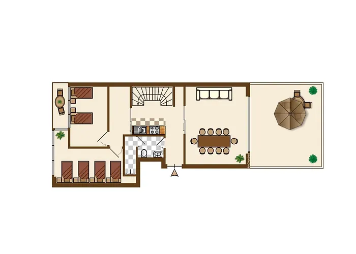 Large 145 Qm And 5 Bedrooms With Roof Terrace In Centrally Located 1 To 14 Guests *